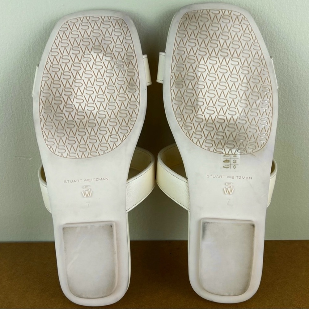 STUART WEITZMAN TWISTED LEATHER SANDALS - Picture 13 of 13